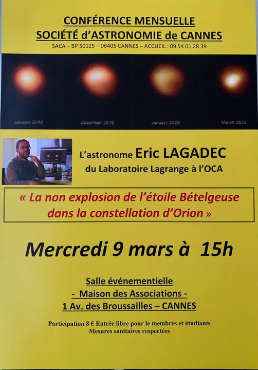 conference la non explosion de Bételgeuse
