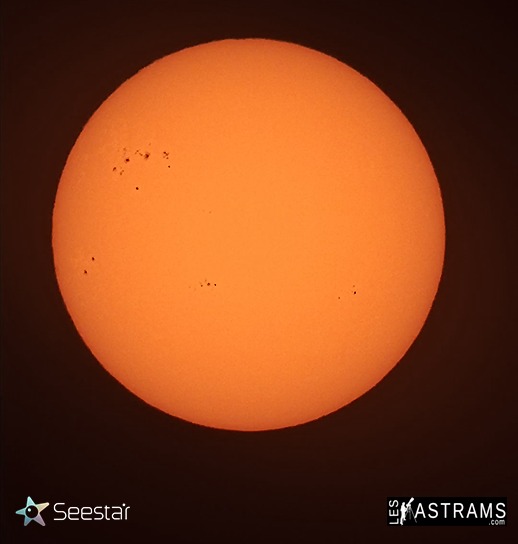 photo du soleil avec seestar s50
