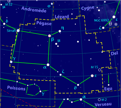 observer constellation Pégase