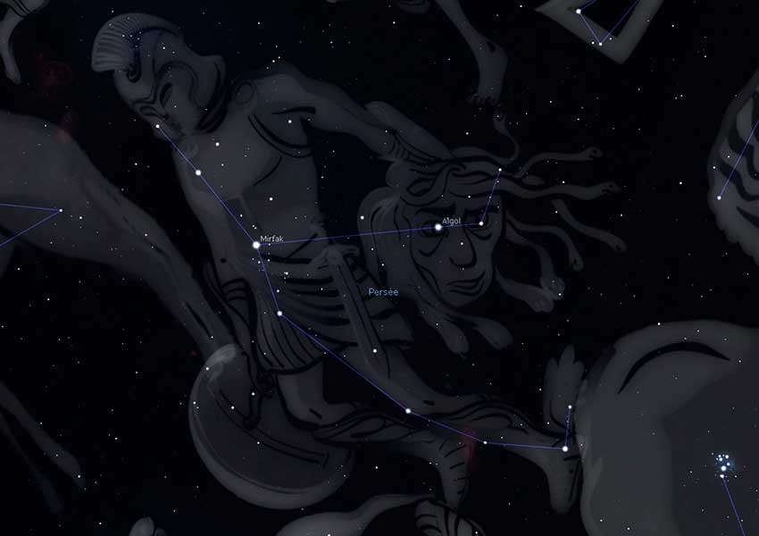 comment repérer la constellation de Persée