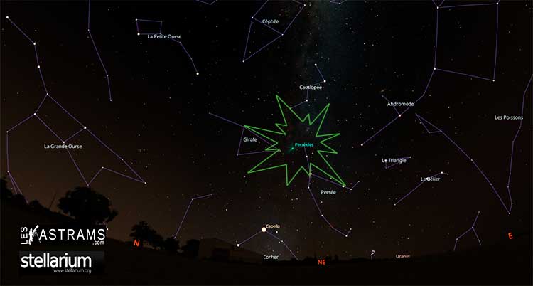 Où se trouve les Perséides