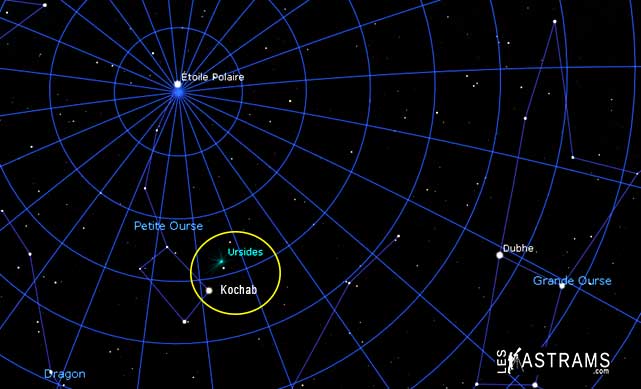 radiant pluie météores ursides 2022