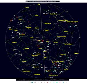 carte du ciel juillet 2022