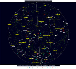 carte du ciel juillet 2022