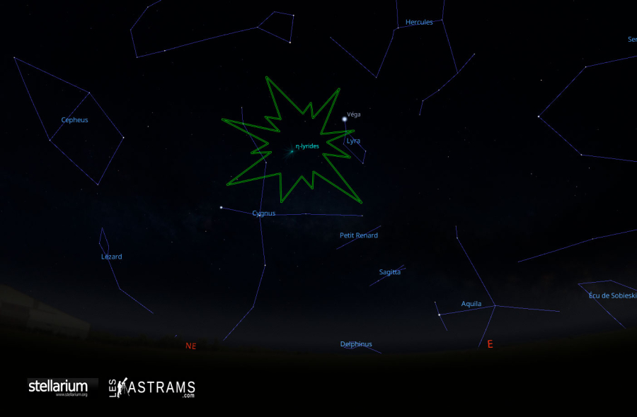 pluies étoiles filantes Eta Lyrides